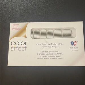 Color Street Black and White Striped Nail Strips
